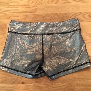 Ivivva metallic shorts. Size 14. Super cute.